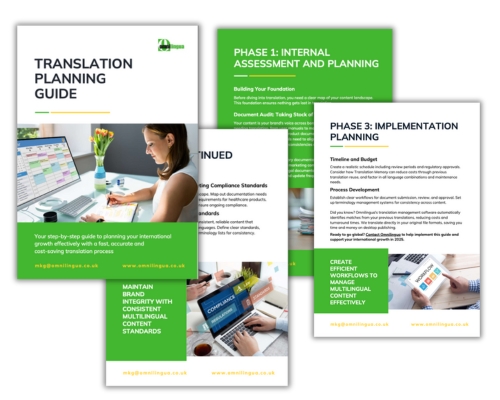 Translation Planning Guide Specialist Healthcare and Technical Translation Planning Guide